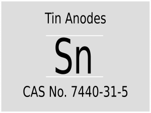 Tin metal anodes